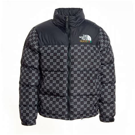 black north face gucci coat